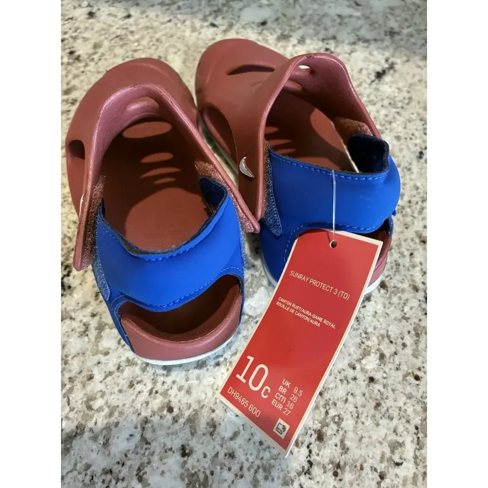 Nike Sunray Protect 3 Toddler Canyon Rust Sandals Size 10 C NWT!